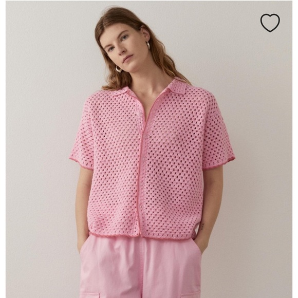 BLANCA CONNIE KNIT SHIRT -Pink